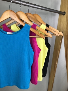 Cropped regata canelado - comprar online
