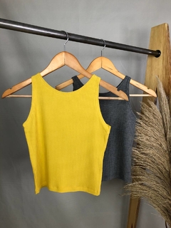 Cropped regata canelado
