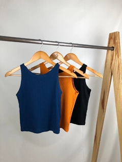 Cropped regata canelado - Lojas Planetta