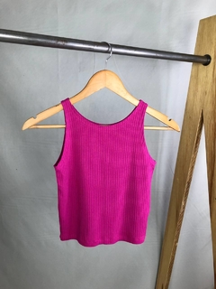 Cropped regata canelado - loja online
