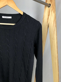 Blusa Tricô Detalhe com Tranças