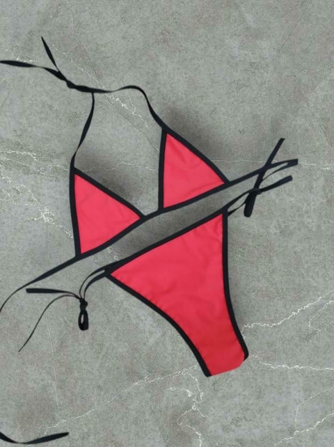 BIKINI FILIPA (rojo-negro)