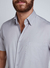 Camisa Manga Curta Individual Cinza Claro Comfort - Back Stage - Estilo Masculino Exclusivo