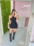 VESTIDO DETALHE LAÇO - PRETO - comprar online