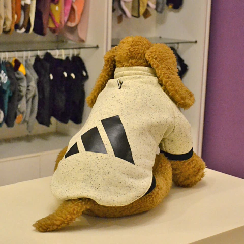 Buzo Con Cuello Para Perro - Adidog Beige