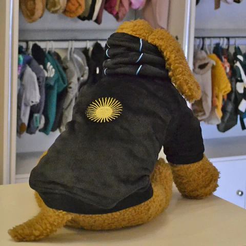 Buzo Con Capucha Para Perro - Sol de Mayo con Corderito