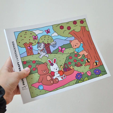 Libro Para Colorear - 4 Estaciones