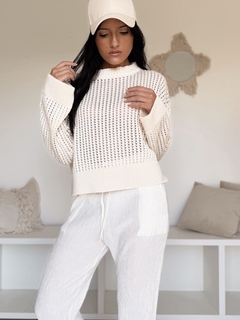 Sweater ASPEN (crema) - ELEVA