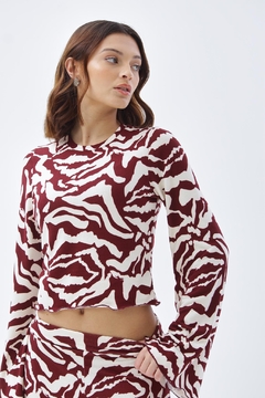 TOP MANGA OXFORD ROULOTTE *LANILLA* (SALE) en internet