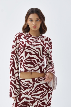 TOP MANGA OXFORD ROULOTTE *LANILLA* (SALE) - comprar online