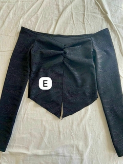 TOP CON MANGUITAS FRUNCE MARIPOSA *LUREX ESTAMPADO* (SALE) en internet