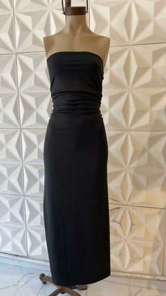 VESTIDO STRAPLESS LARGO *MICROFIBRA* (SALE)