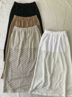POLLERA CON FORRO *CROCHET CON LYCRA* (SALE) - comprar online