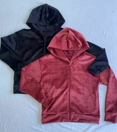 CAMPERA C/CAPUCHA *PLUSH JERSEY* - comprar online