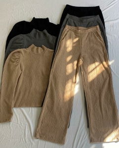 CONJUNTO BUZO M/POLERA Y PALAZO *LANILLA DIFERENCIADA* - comprar online