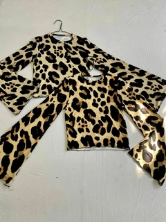TOP MANGA OXFORD ROULOTTE *LANILLA PRINT* - comprar online