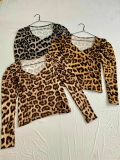 REMERA MANGA LARGA TABLEADA *LANILLA ESTAMPADA* en internet
