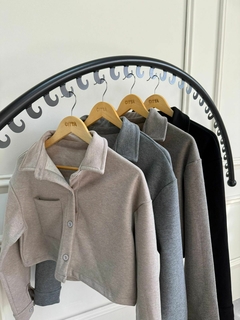 CAMISACO CORTO 1 BOLSILLO *PAÑO CON PIEL* - comprar online