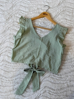 TOP ESPALDA LAZO *SEDITA EFECTO ARRUGADO* - comprar online