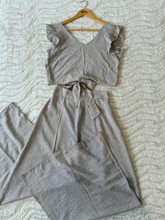 CONJUNTO TOP Y MAXIPALAZO *SEDITA EFECTO ARRUGADO* en internet