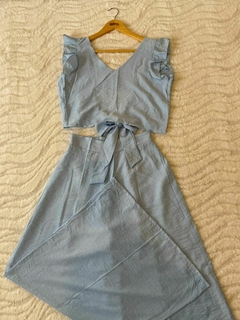 CONJUNTO TOP Y MAXIPALAZO *SEDITA EFECTO ARRUGADO* - CITTÀ