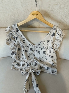 TOP LAZO ESPALDA *CEY PUFFING ESTAMPADO* - comprar online