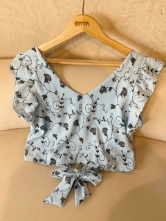 TOP LAZO ESPALDA *CEY PUFFING ESTAMPADO* - tienda online