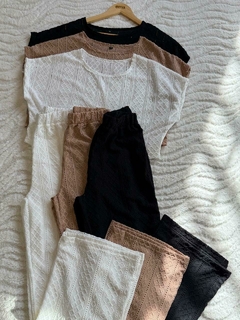 CONJUNTO TOP Y PALAZO *CROCHET DE PUNTO*