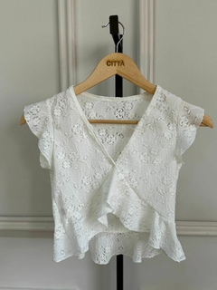 TOP V VOLADOS *CROCHET DE PUNTO*
