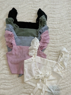 TOP BRETEL VOLADOS *CROCHET PUNTO*