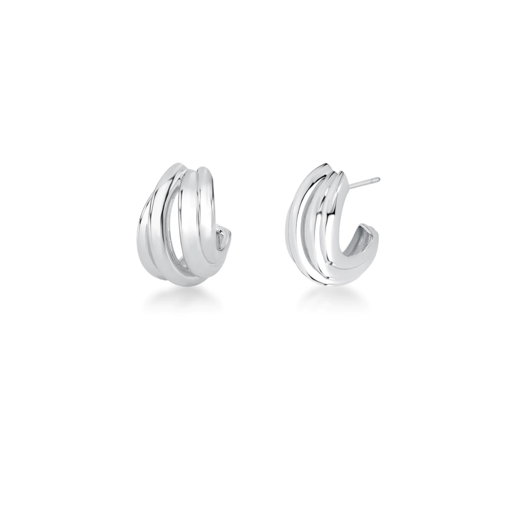 BRINCO MEIA ARGOLA 4 AROS RÓDIO