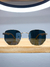 ÓCULOS HEXAGONAL LENTE G15 - DOURADO DETALHES MADEIRA - comprar online