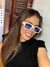 ÓCULOS ATENAS BRANCO LENTE AZUL - modelo unissex