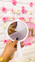 ESPELHO LUXO DE ROSTO 25CM ACRILICO COM A SUA MARCA - giftforyouatelie