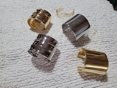 Esclava Brazalete Carrie plateado - comprar online
