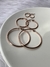 Argollas lisas acero rose - comprar online