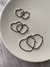 Argolla corazón facetado de acero quirúrgico - comprar online