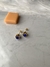 Abridor cubic azul engarzado enchapado
