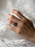 Anillo cruz esmaltada acero quirúrgico