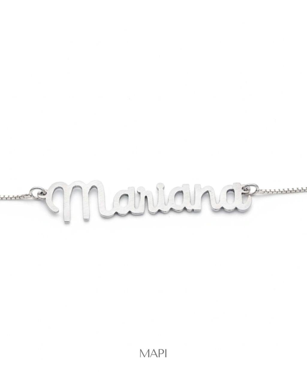 Colar com Nome Personalizado de Prata