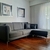 (MGC) Sofa con banqueta tapizado en lino / 240 × 1 × 74/87 × 67 × 40