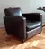 (CFC) 4 sillones de cuero marron / 82x92x72