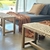 (TLC) Banco/ pie de cama de petiribi encordado en hilo polipropileno color crudo. Nuevo / 80x 35x45