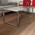 (CFC) Mesa ratona de hierro cromado con tapa de mármol / 110x60x45