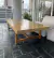 (MG) Mesa ratona de pergamino laqueado de Amparo Be / 180 x 90 x 45