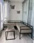 (AS) Sillon de hierro con fundas anti manchas de exterior de Modo Casa. ( Sin la mesa ) / 1,60 x 80 x 45 2 x 80 x 45