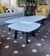(MG) Tres mesas ratonas tapa madera mdf laqueada y patas caño negro de Manifestó / 120 x 60 x 34/ 120 x 40 x 30/ 60 x 60 x 30
