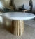 (JF) Nueva. Mesa base varillada y tapa microcemento / 120 x 78