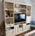 (AS) Biblioteca de madera pintada de blanco / 2.20 x 40 x 2.10