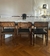 (MG) Mesa de comedor mármol arabescato y 6 sillas originales años 70 / 220 x 110 x 75/ 47 x 43 x 43/78 - Casa The Stock Muebles
